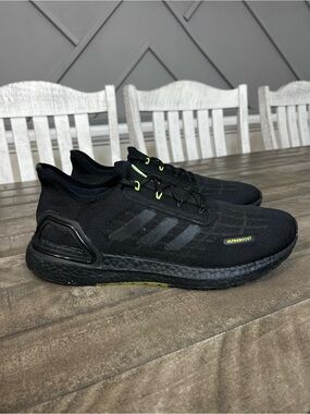 UltraBoost Men's Summer.Rdy Black Signal Green Running Shoes Size 11